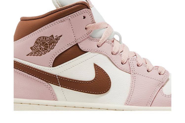 Jordan 1 Mid Pink Oxford Brown (Women's)
