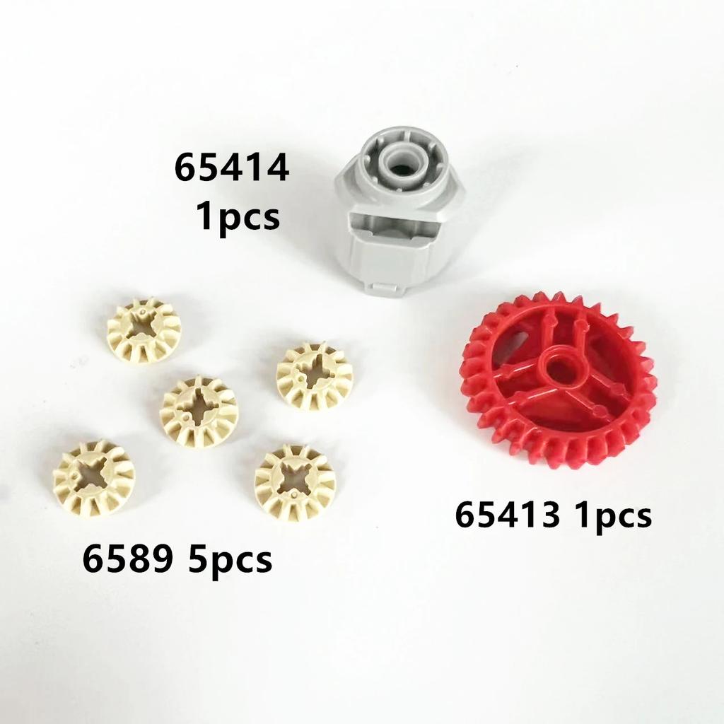 65413 65414 6589 28 Tooth Gear Bricks Collections Bulk Modular GBC Toy For Technical MOC DIY Buildings Blocks Compatible