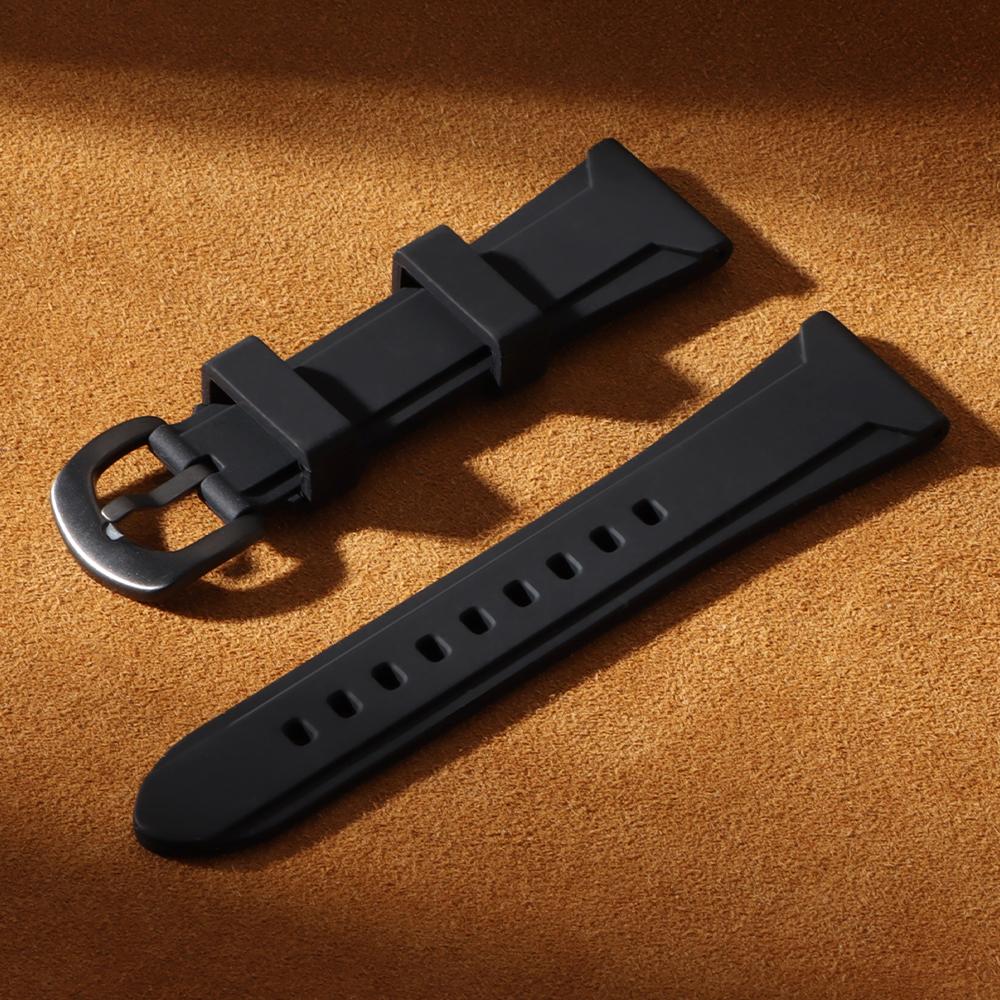 Premium Silicone Watch Band 22mm 24mm 26mm Sport Rubber Driving Watch Strap Waterproof Replacement Watchband for Seiko for Men