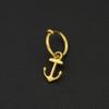 Anchor Stainless Steel Earrings Niche Light Luxury Personality Accessories Premium Anchor Titanium Steel Men's and Women's Ear Buckles