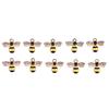 10Pcs/Set Enamel  Honeybee Charms Pendant Jewelry Diy Making Craft Gift
