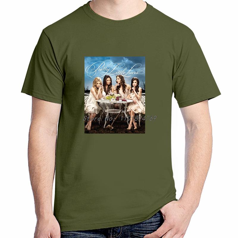 New Pretty Little Liars Summer Fashion Unisex Cotton Short Sleeve Tshirt High Quality Tees Tops Streetwear Unisexs Clothing