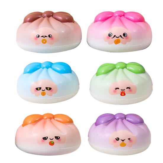 Dumpling Slow Rise Squeeze Toy Soft Bun Shaped Sensory Toy Stress Relief Fidget Toy for Adult Anxiety Relief