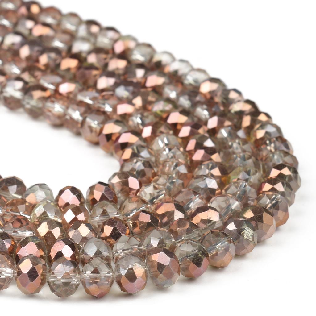 3 4 6 8mm Facettierte Rondelle Kristallglasperlen Österreich Kristall Abstandshalter Lose Perlen Für Schmuckherstellung DIY Armband Anhänger Zubehör