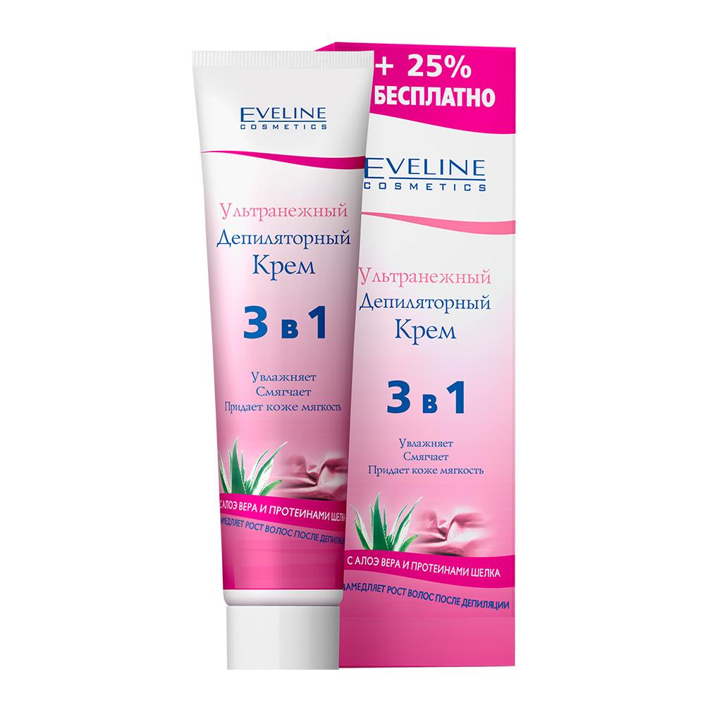 Crème dépilatoire visage Ultra douce 3en1 Eveline 125 ml