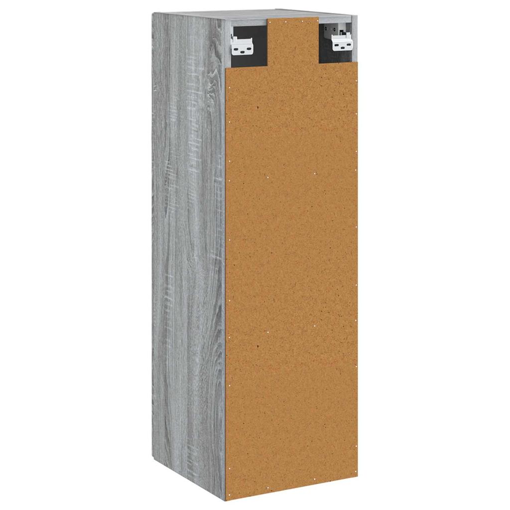 Wall Mounted Bathroom Cabinet Grey Sonoma 33 X 34.5 X 60 Cm