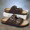 Summer New Slippers Birkenstocks Sandals Men's and Women's Simple Casual Outer Wear Couple Beach Shoes Retro Open-toed Shoes
