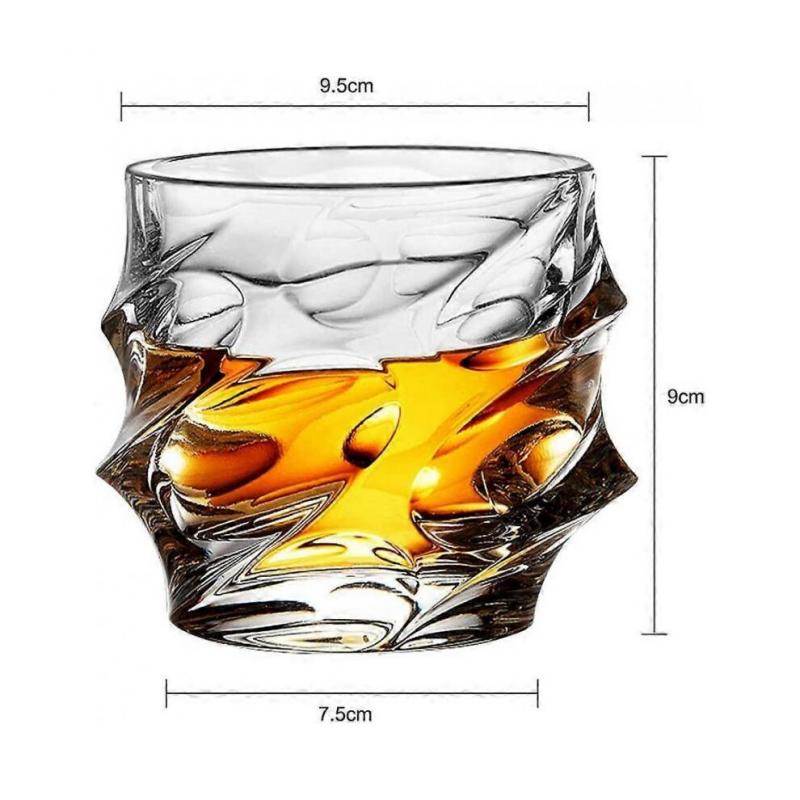 Whiskey Tumblers 280ml Non-Lead Crystal Cocktail Glass Barware Old Fashioned Cocktail Glass Cups