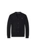 Men's Cotton V-Neck Sweater with Small Horse Embroidery – Classic, Versatile Spring/Autumn Knitwear