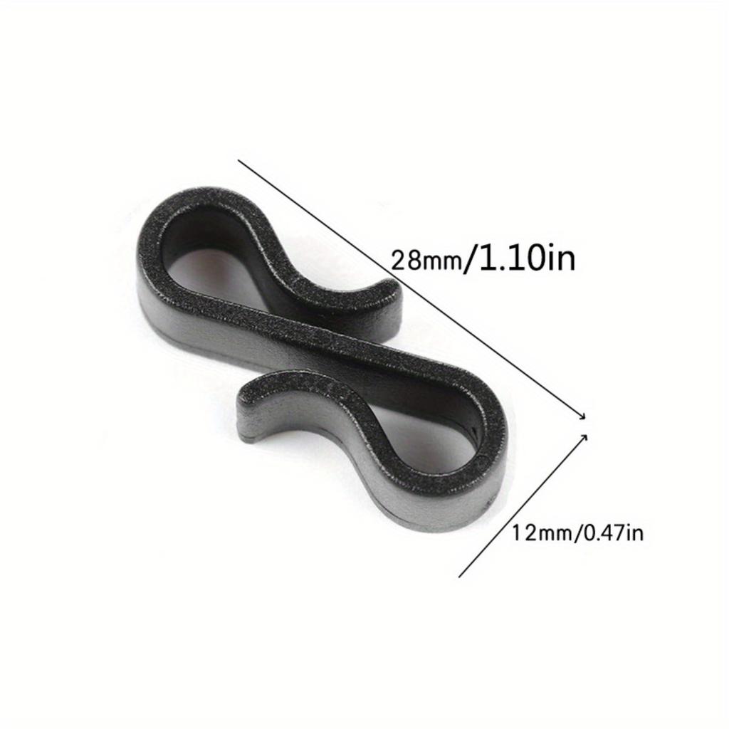 10 Stück S-förmige Kunststoff-Clips Haken Lichterdraht-Clips Festival Party Dekoration Lichterketten-Clips