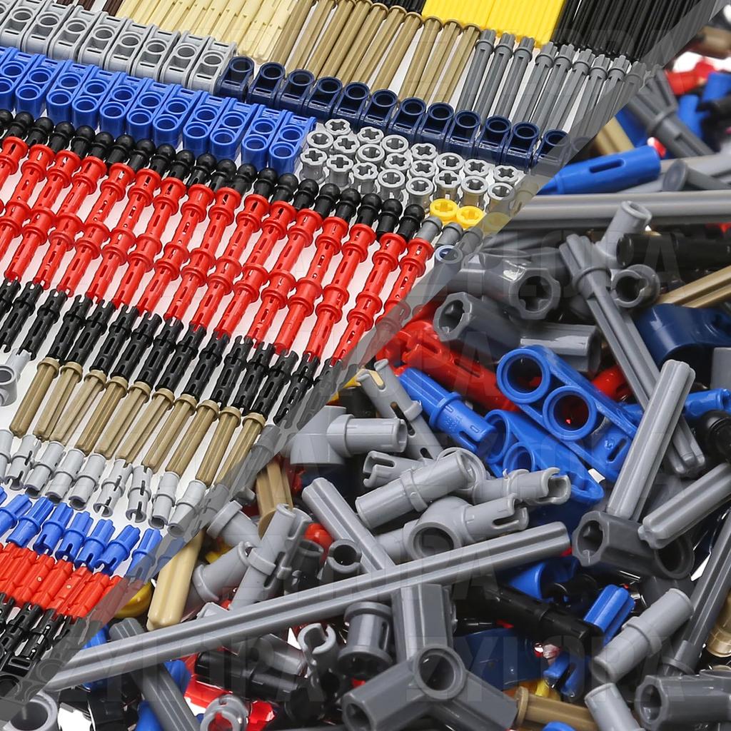 Zylopa 885PCS Technic Axle Pin Kit Compatible with Major Brands Technic Parts Technic Connector Bushing Chain Link