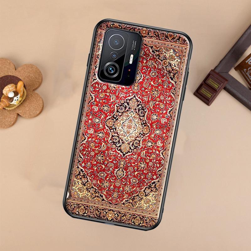 Persian Carpet Floral Pattern Case For Xiaomi 14T 11T 12T 13T Pro 13 14 Ultra POCO X7 Pro X3 X5 F3 F5 F6 M6 X6 Pro Cover