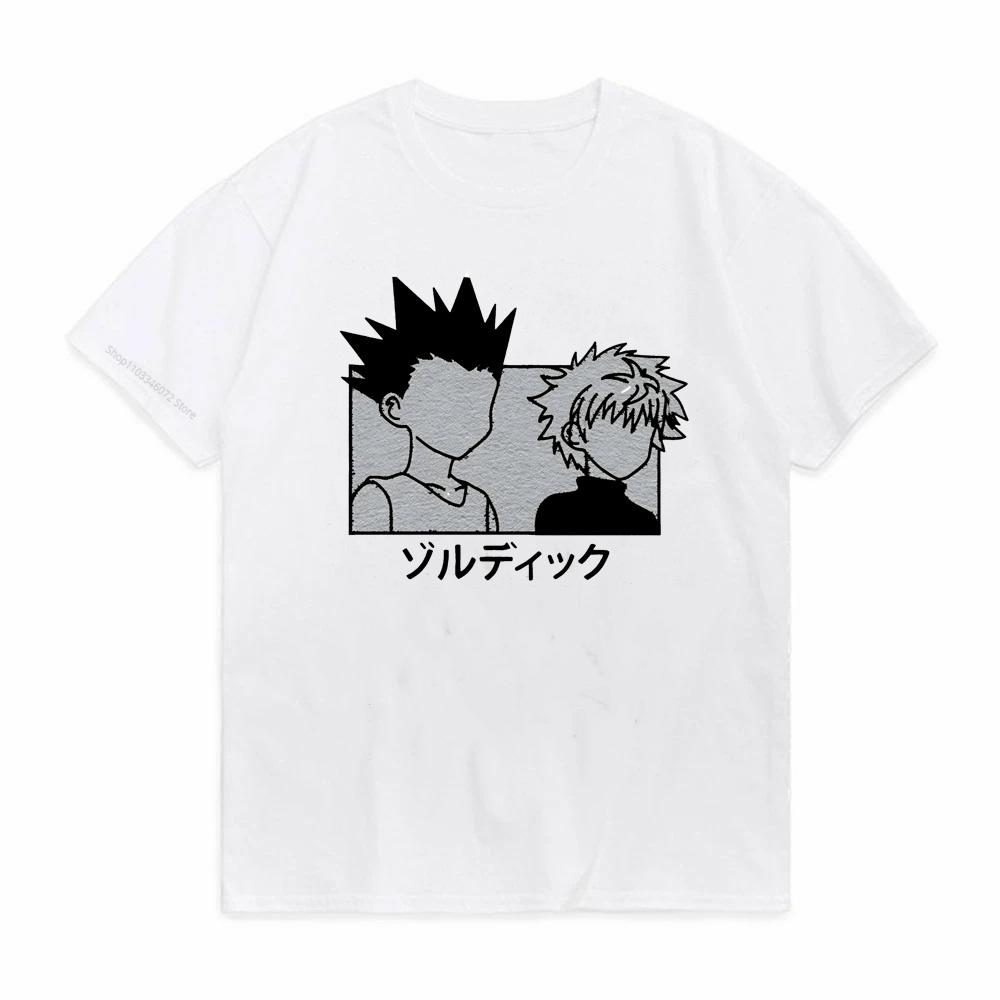 Manga Hisoka Kawaii Hunter X Hunter T Shirt Killua Zoldyck Funny Cartoon Cute Anime Tshirt Kurapika HxH Devil Eye Tshirt