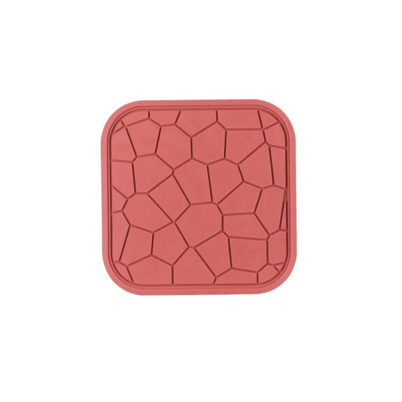 1PCS Round Silicone Coasters Square Non-slip Placemats Heatproof Cup Mat Reusable Tableware Set Table Protector Drinkware