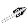 T262Pcs Car Leaf Board Personality 3D Metal Stickers For Volkswagen Golf Passat b6 Amarok T5 Phaeton T-Cross Car Fender Side Decals