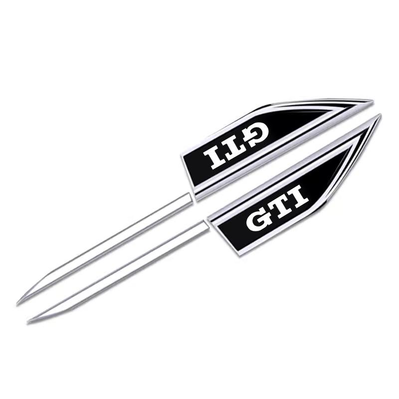 

Hot 2Pcs Stainless Steel Car Door Sticker Decals Metal Badge Decoration Accessories For Volkswagen GTI GTD T-Cross Golf Polo Tou