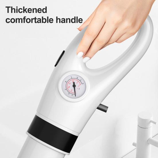 1 Set Leistungsstarker Pneumatischer Toilettenpömpel Verstopfungslöser Ergonomischer Griff Effektiver Toilettenverstopfungslöser