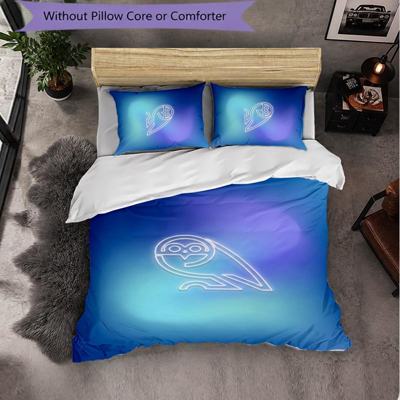 Sheffield Wednesday Football 3 Piece Bedding Set Soft Duvet Cover Set with Pillowcases Printed Bedroom Decor Set for Home