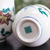 Waza No Kura Stylish Pair of Teacups and Teapot Kutani Ware Tessen Japanese Made In Perfect Gift for or 88th Birthdays Sets, Ceramic, High-Quality