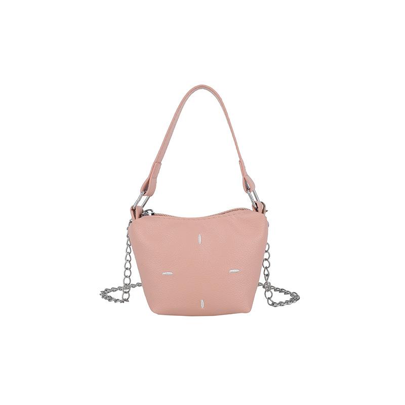 Trendy New Niche Design Fashionable Texture Messenger Mobile Phone Bag Casual Versatile Solid Color Texture Portable Women's Bag