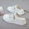 Ladies Shoes 2025 Brand Closed Toe Women's Slippers Fashion Lace-up Summer Mesh Breathable Outside Comfortable Casual Sneakers