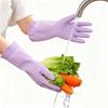 1 Pair Nitrile Cleaning Gloves Reusable Waterproof Tear-Resistant Kitchen Dishwashing Housekeeping Gloves