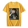 Fun Hasbulla Battle Terrier T-shirt Mini Khabib Blogger Graphic T-shirt Men's high quality oversized T-shirt Streetwear