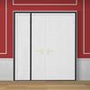 Left Right Side Opening Wide Magnetic Screen Door Scratch-Resistant Universal Fit Easy To Install Magnetic Closure Sliding Mesh French Door Screen