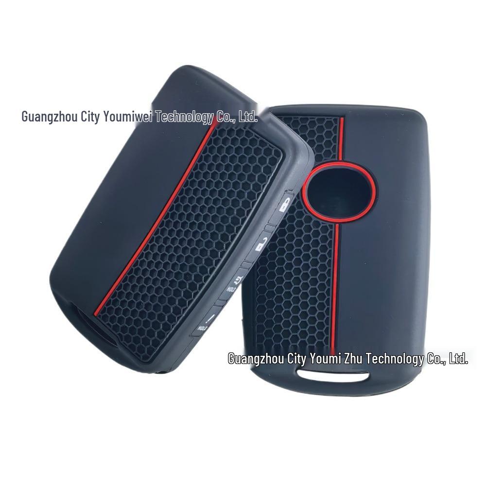 2024 New Mazda 3 Silicone Honeycomb Key Case чёрный