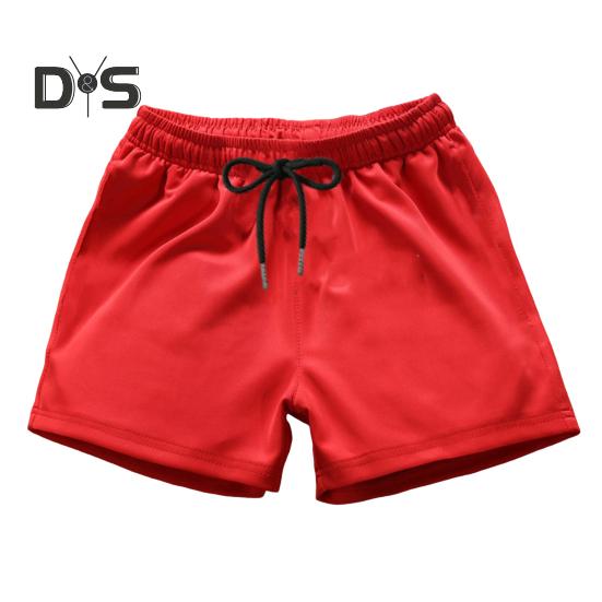 Ανδρικό σορτς για τρέξιμο ελαστικό κοντό παντελόνι γυμναστικής με κορδόνι μέσης μονόχρωμο παντελόνι για εξωτερικούς χώρους