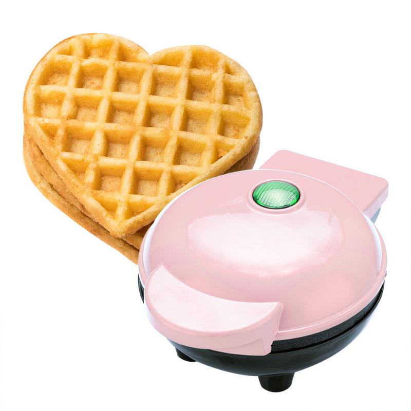 Cross-Heart Waffle Maker: Mini Breakfast & Light Meal Toaster