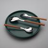 16 Pcs Stainless Steel Dinnerware Sets Glossy Silver Wooden Tableware Western Food Knife Fork Teaspoon Flatware Cutlery Set