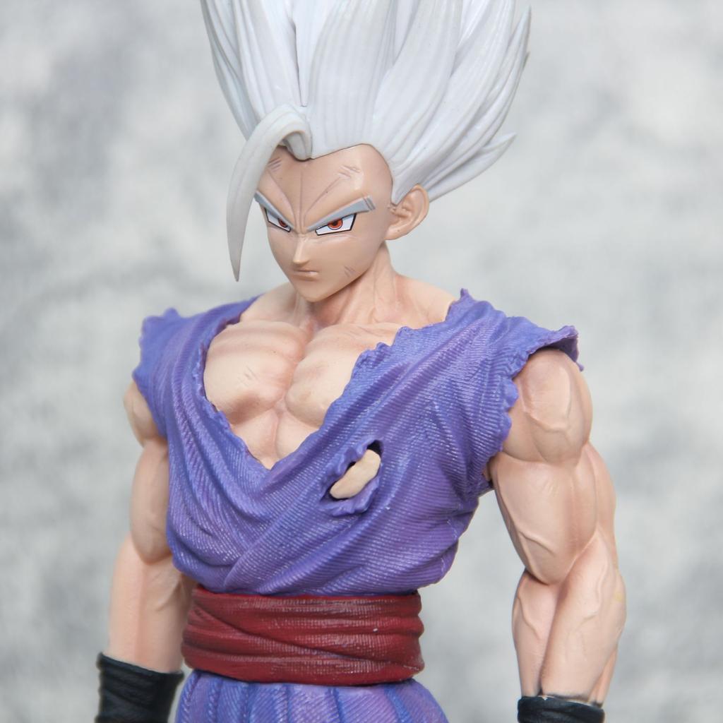 34CM Dragon Ball Z Super Anime Figure White God Beast Gohan Goku Saiyan Anime Figure Action fugure Collection Gifts Toy Model