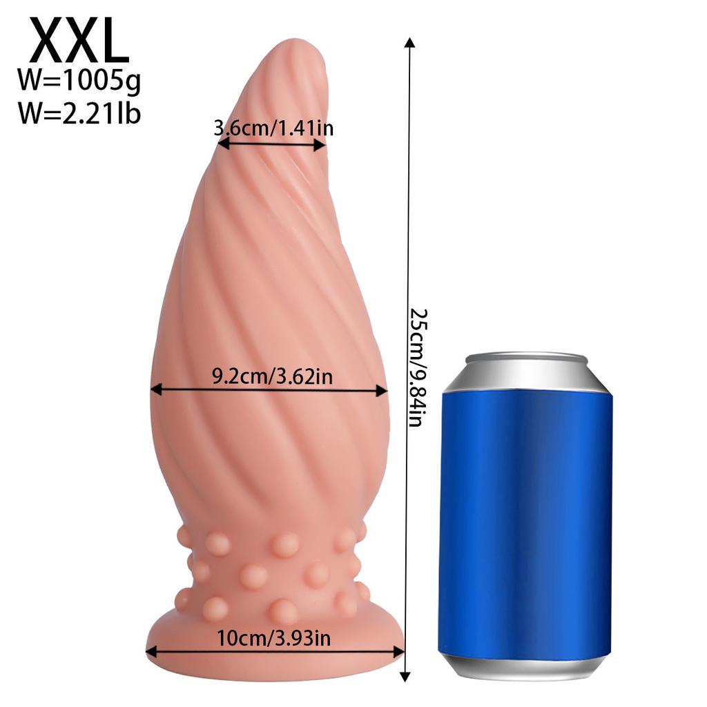 Spiral Dragon Egg Butt Plug Penis More Sizes Men's and Women's Back Court Masturbation Massage Anal Dilatation Device Adult Sex Product Toys