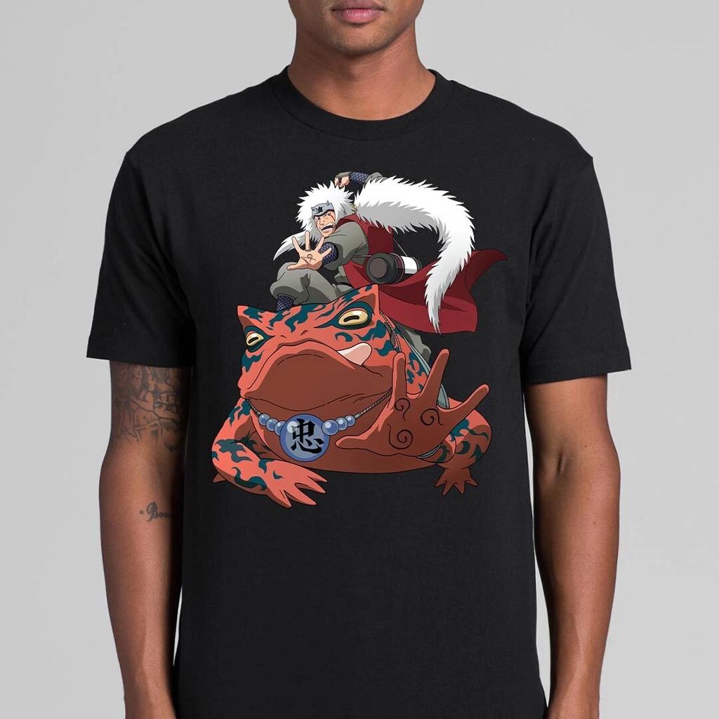 Summer Naruto Jiraiya  Anime Oversize T-shirt Men Women Short Sleeve Casual Tee Cotton Unisex Streetwear Cosplay Harajuku tops