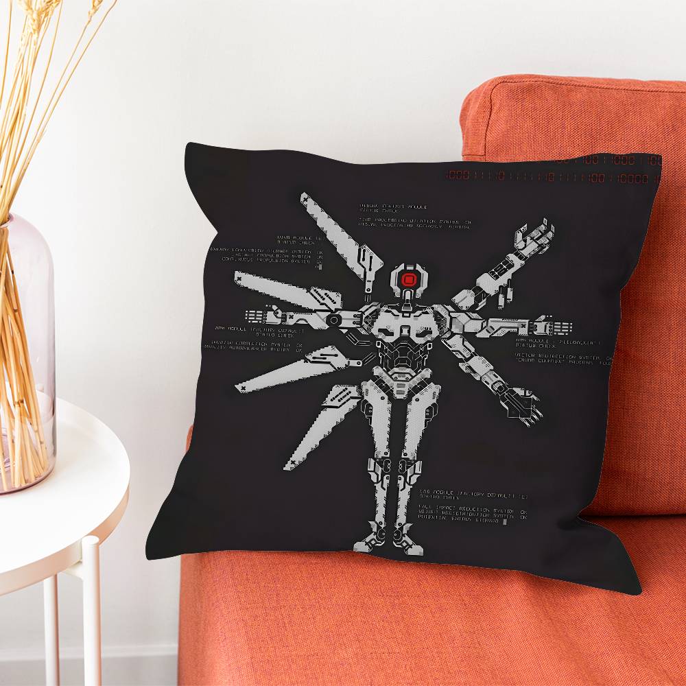 UULTRAKILL Game Pillow Case Plush Fabric Soft DoubleSided Printed Sofa Warm Winter Home Gift Cushion Cover