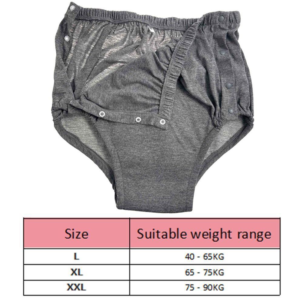 Antibacterial Washable Diaper Leak-Proof Absorbent Briefs  Bed Paralysis