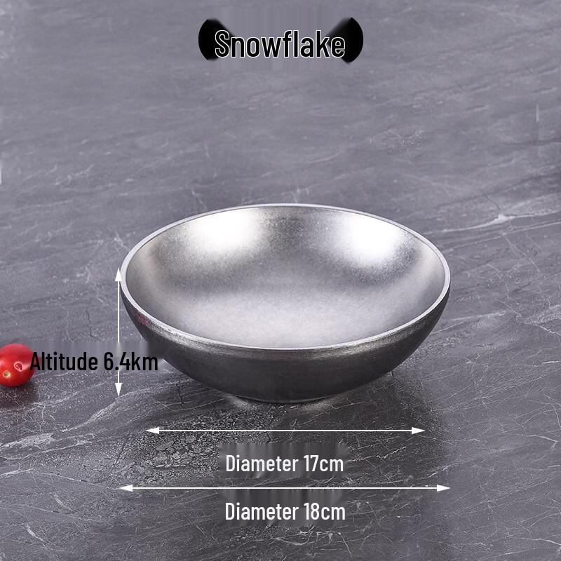 Lijia 304 Stainless Steel Korean Style High-Footed Noodle Bowl, 18cm