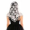 Fringed Lace Veil Shawl Tassel Style Veil Face-covering Headscarf Weddings Decoration Vintage