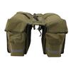 Bike Seat Double Bag Watertight Canvas Large Capacity Bike Rear Rack Double Side Bag for Cycling