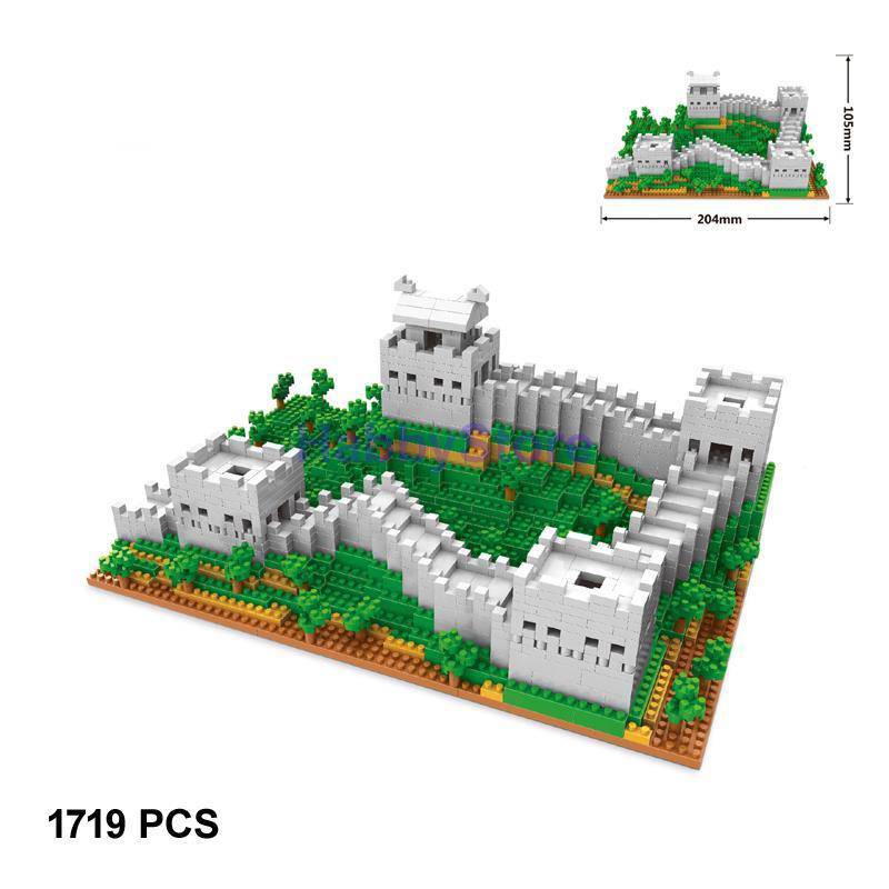 

Отличная архитектура Стена Сделай сам Мини Нано Блок Микро Алмаз Конструктор В Коробке