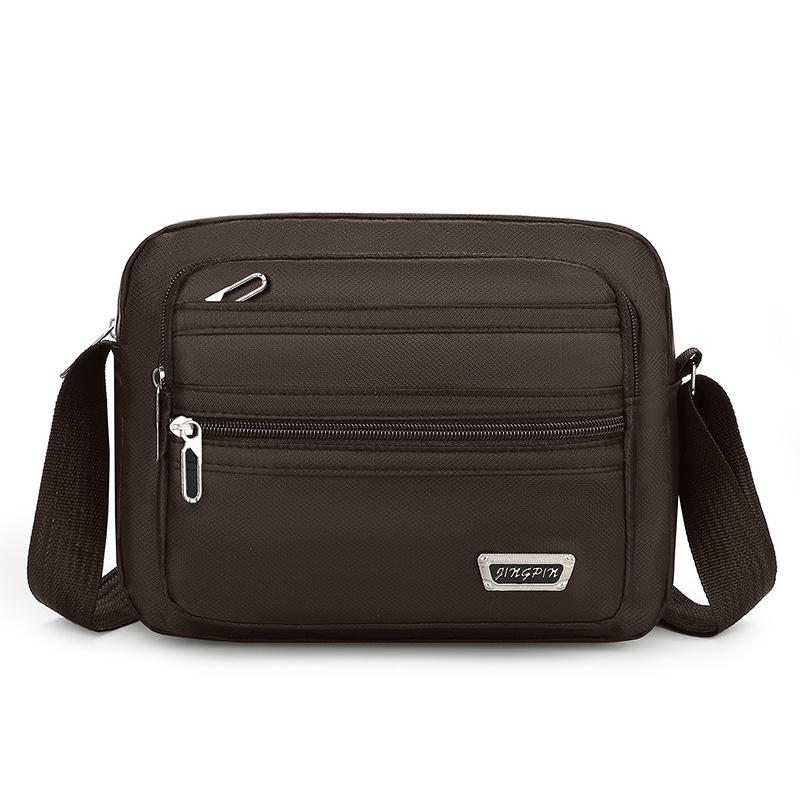 Large Capacity Casual Crossbody Bag - Adjustable Shoulder Strap, Multiple Zipper Compartments, Travel Shopping and Daily Use