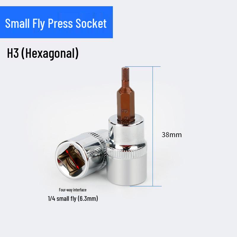 Screwdriver Socket Set: 1/4 Inch (6.3mm) Hex, Cross, Slotted, Pozi, Torx Bits