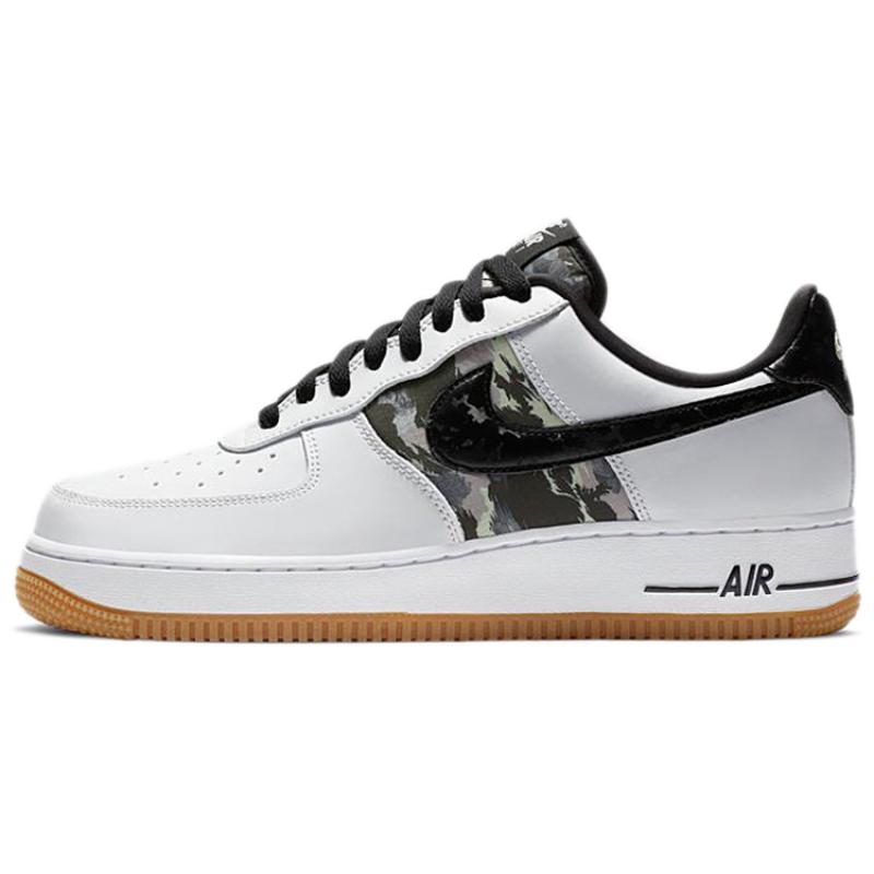

Nike Air Force 1 Low White Ripstop Camo Black Gum Sneakers CZ7891-100 44.5