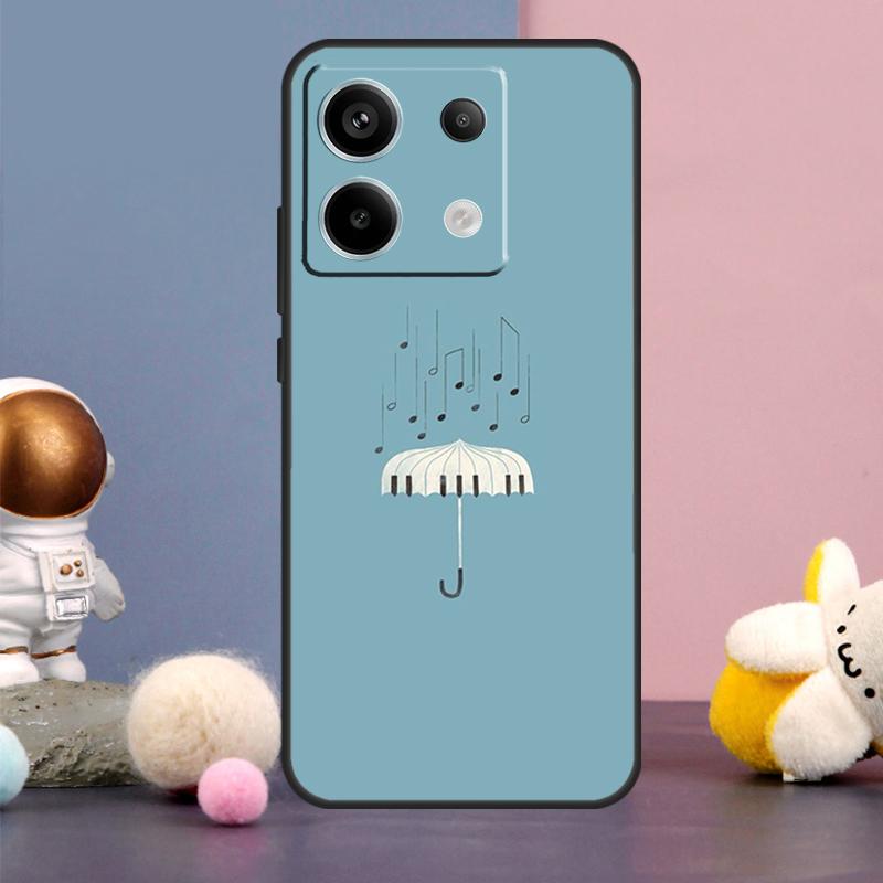 

Minimalist Music Lover Case For Xiaomi Redmi 13C 12 12C 9C 10C Redmi Note 11 12 13 Pro 9 10 10S 11S 12S Back Cover Redmi Note 10S