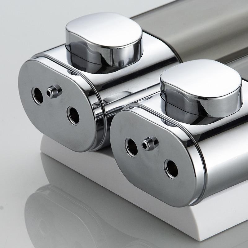 Wall Mounted Liquid Soap Dispenser Hand Washing Dispenser Family Hotel Bathroom Shower Gel Shampoo Container Golden Silver