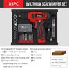 Rechargeable 8V Lithium Electric Handheld Drill Set for Home Repair