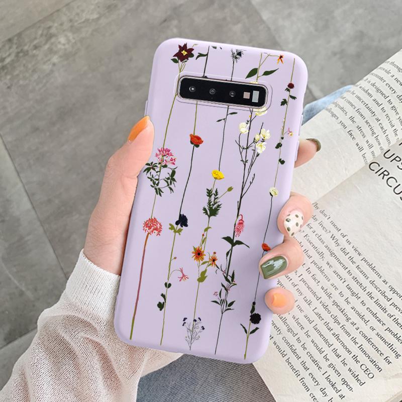 Case For Samsung Galaxy S10 Plus S 10 S10E Cover Cloud Graffiti Illustration Kanagawa Label Silicone Fundas For Samsung S10 S10e
