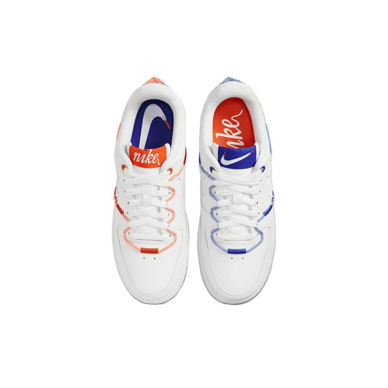 Nike Air Force 1 Low '07 Lx White Orange Blue Women's Sneakers DH4408-100