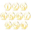 10Pcs Wedding Table Number Signs Premium Table Number Holders for Wedding Reception Party Restaurant Events
